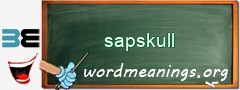 WordMeaning blackboard for sapskull